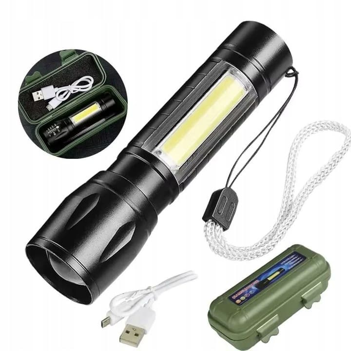 B5 _tds0584_Latarka z akumulatorem taktyczna USB