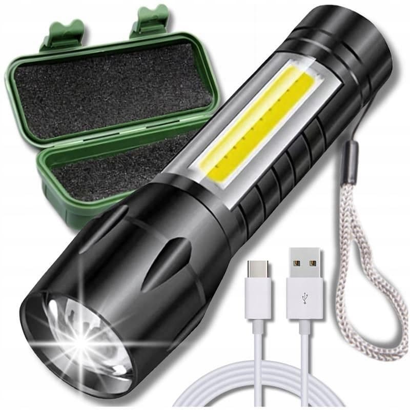 B5 _tds0584_Latarka z akumulatorem taktyczna USB